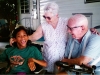 Coco with Grandma and granddad in Arizona