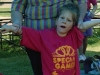 Special games, the smallest shirt they had!